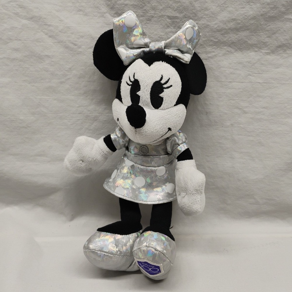 Just Play Disney 100 Years of Wonder Minnie Mouse Small Plush Stuffed Animal 9"